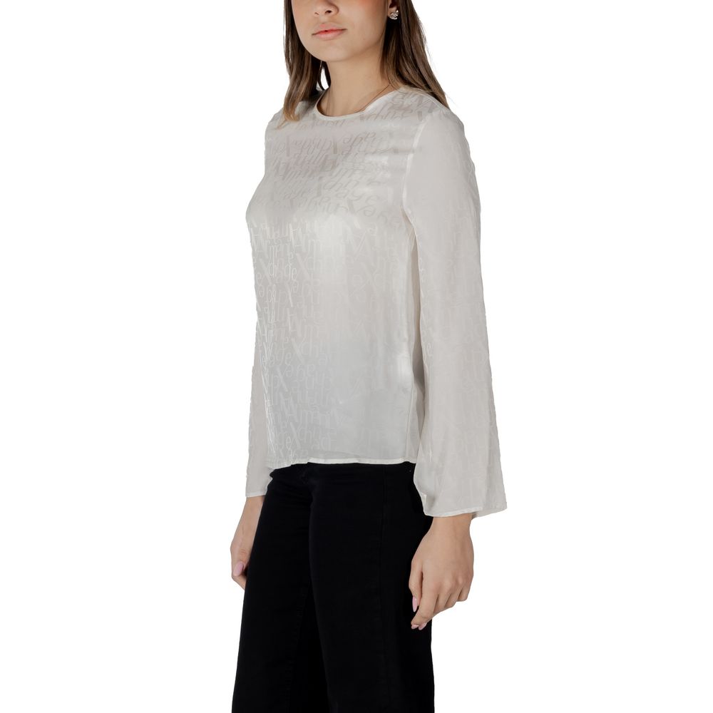 Armani Exchange Cream Viscose Blouse | Regal Royce