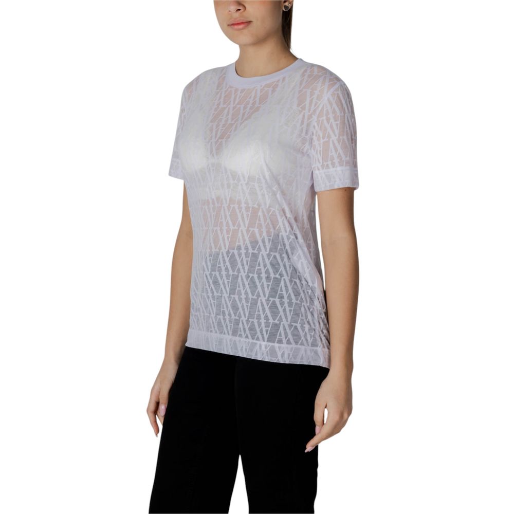 Armani Exchange White Polyester T-Shirt | Regal Royce