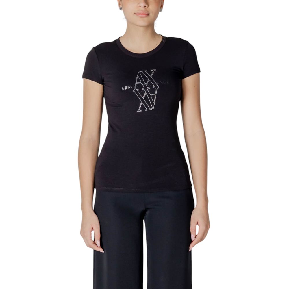 Armani Exchange Black Cotton T-Shirt | Regal Royce