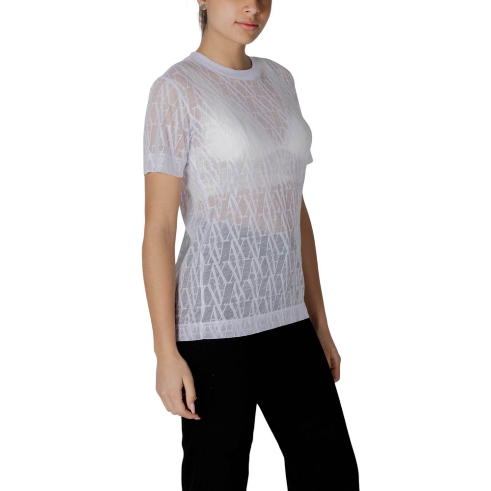 Armani Exchange White Polyester T-Shirt | Regal Royce