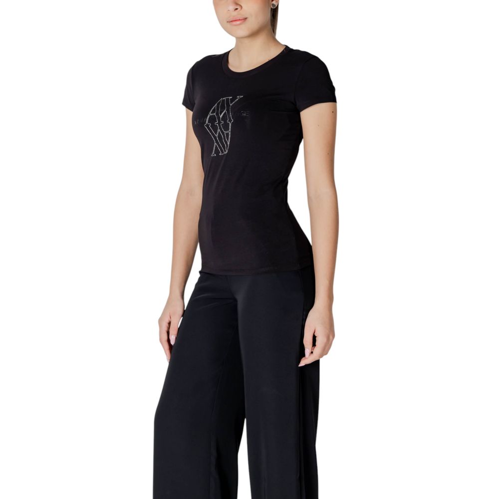 Armani Exchange Black Cotton T-Shirt | Regal Royce