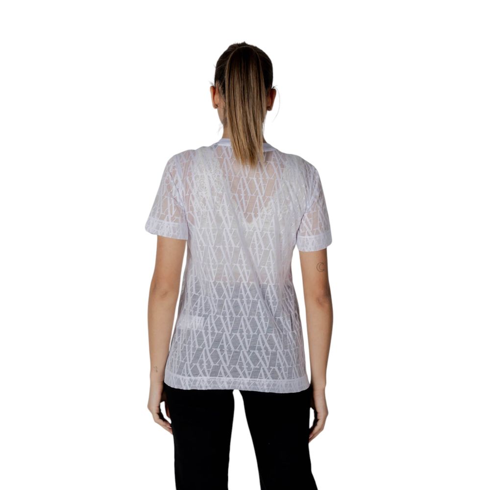 Armani Exchange White Polyester T-Shirt | Regal Royce
