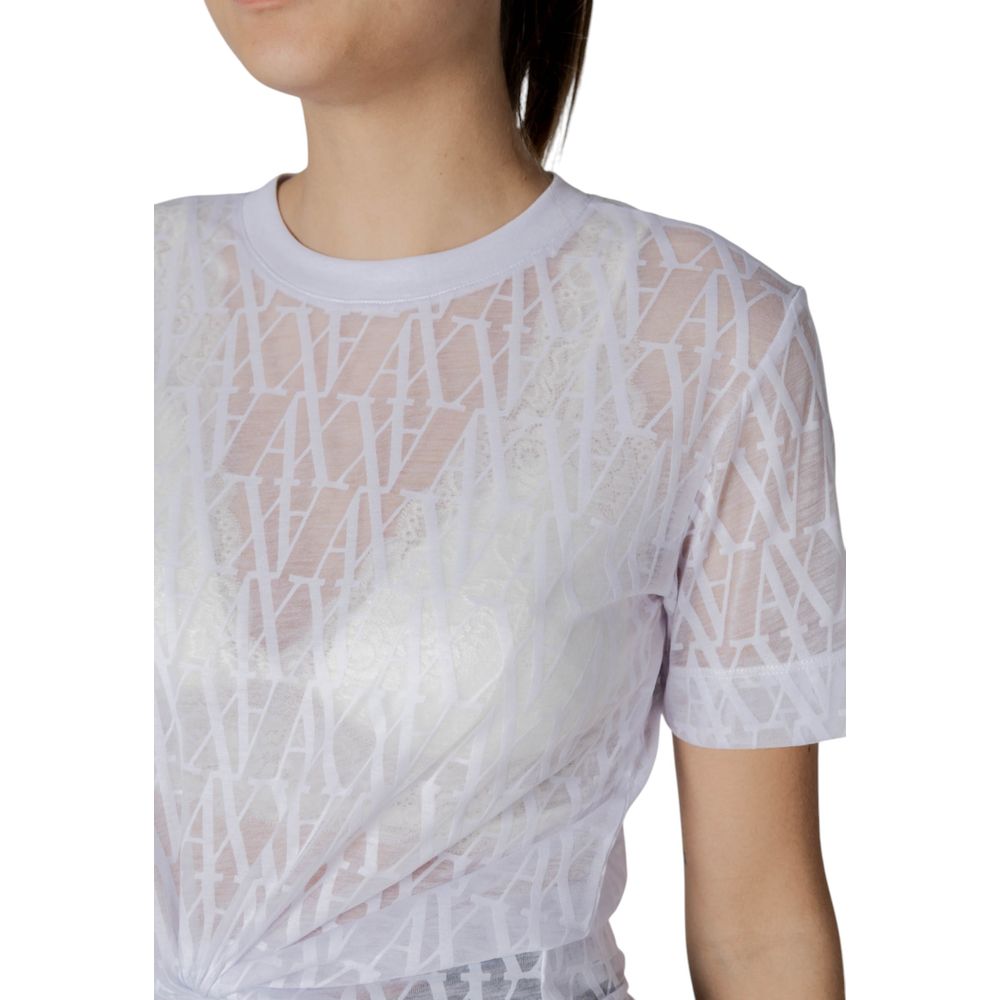 Armani Exchange White Polyester T-Shirt | Regal Royce