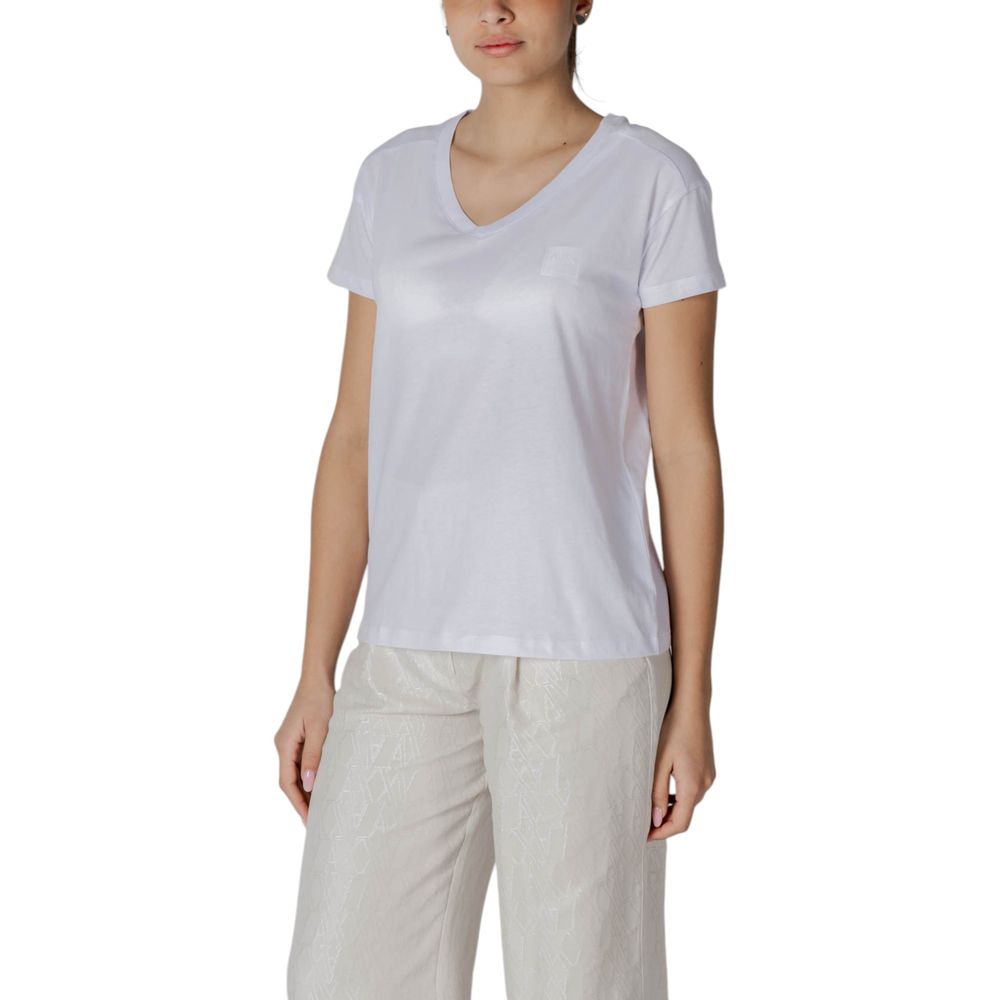 Armani Exchange White Cotton T-Shirt | Regal Royce