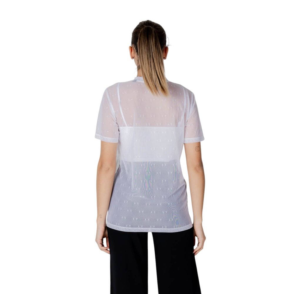 Armani Exchange White Polyamide T-Shirt | Regal Royce