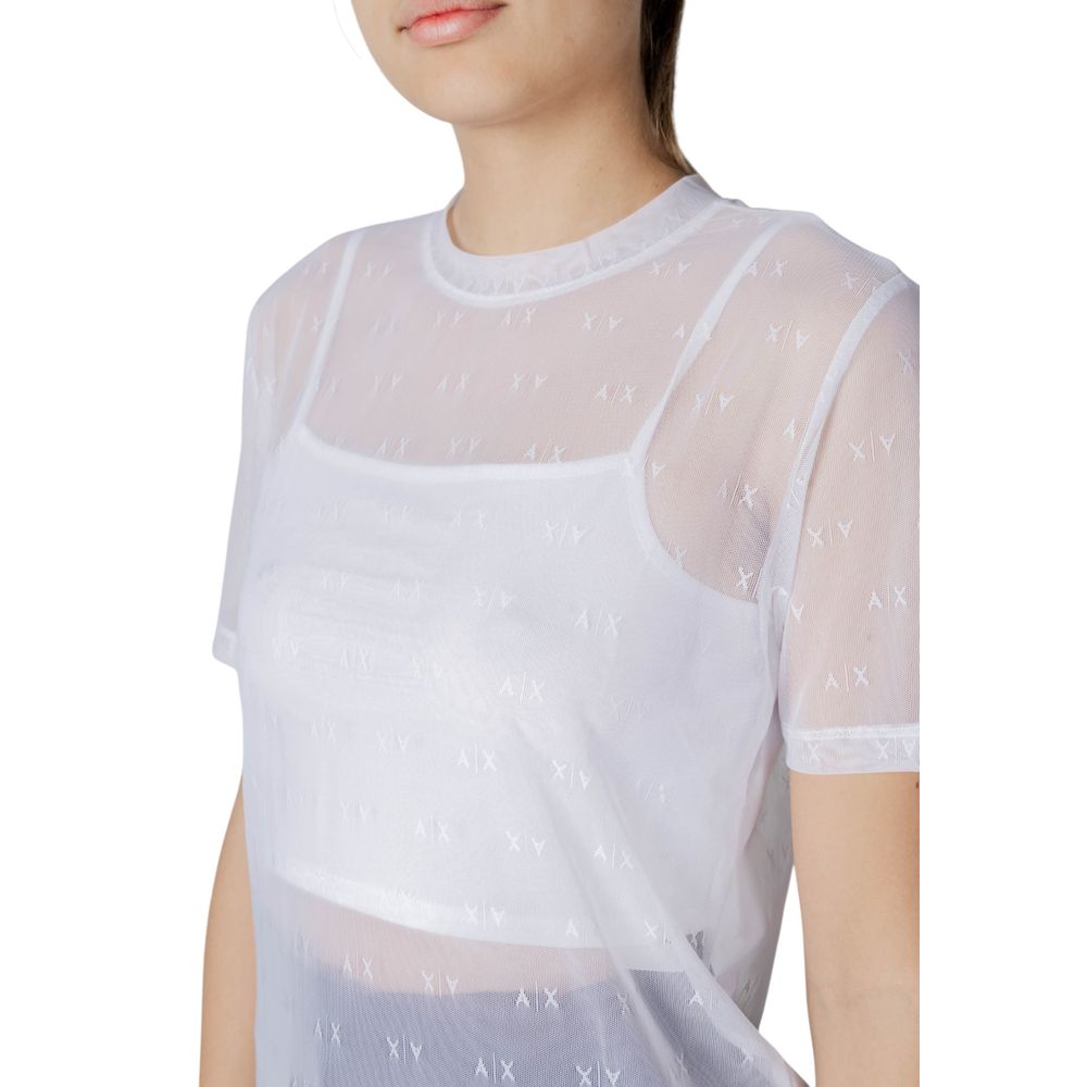 Armani Exchange White Polyamide T-Shirt | Regal Royce