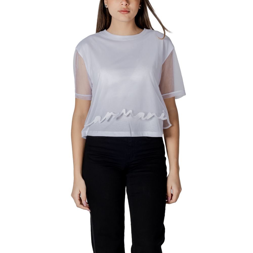 Armani Exchange White Cotton T-Shirt | Regal Royce