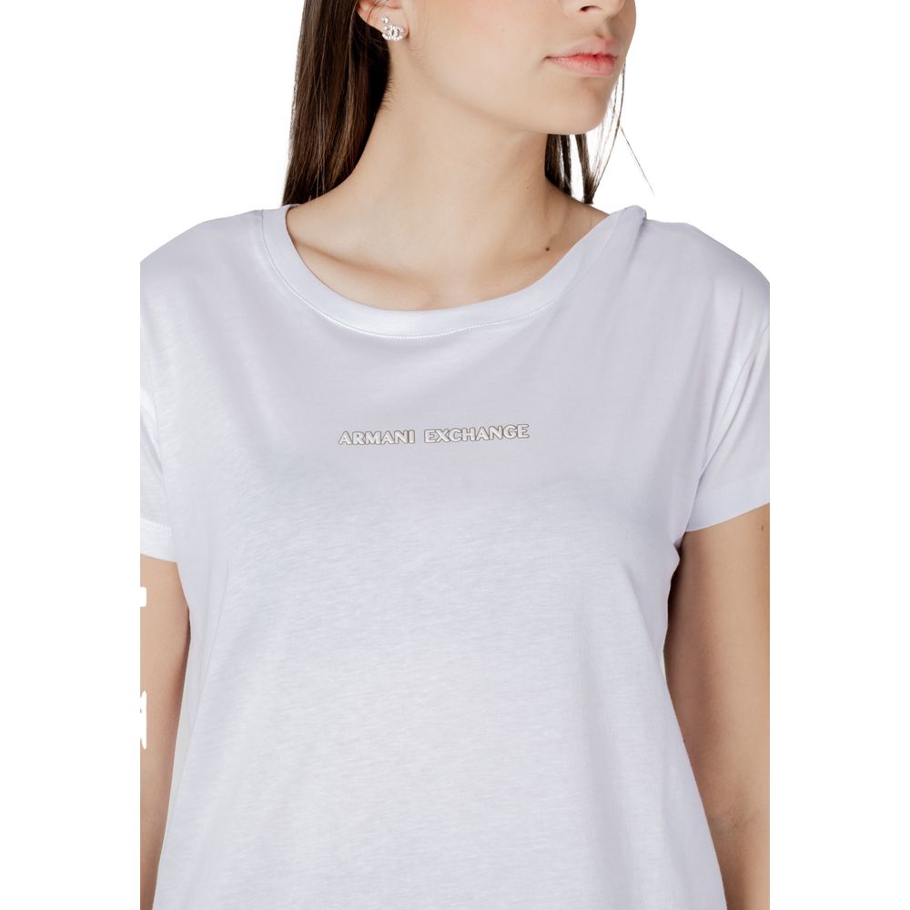 Armani Exchange White Cotton T-Shirt | Regal Royce