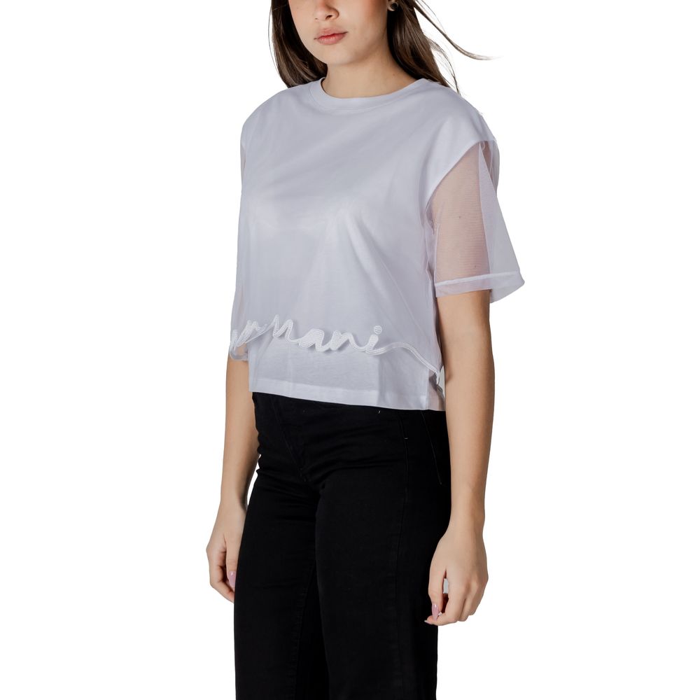Armani Exchange White Cotton T-Shirt | Regal Royce