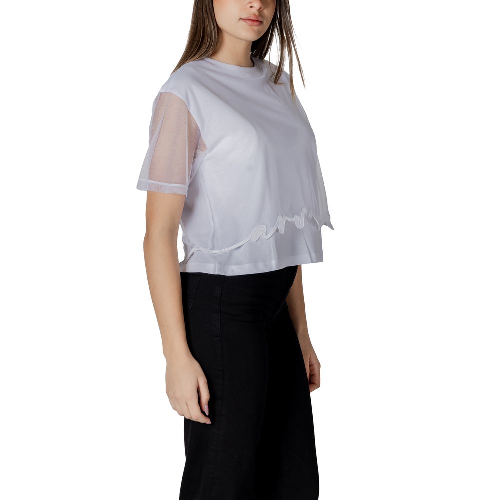 Armani Exchange White Cotton T-Shirt | Regal Royce