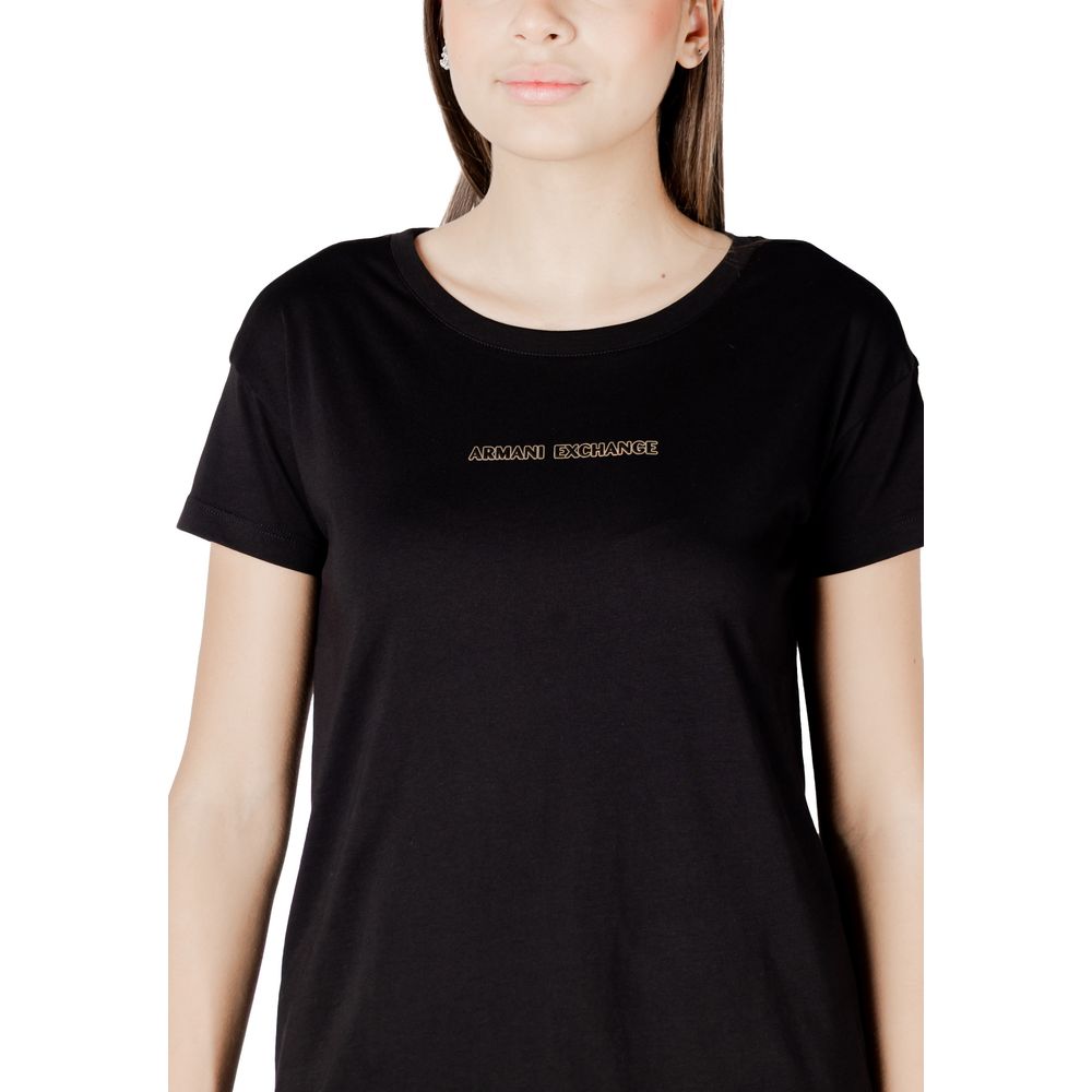 Armani Exchange Black Cotton T-Shirt | Regal Royce