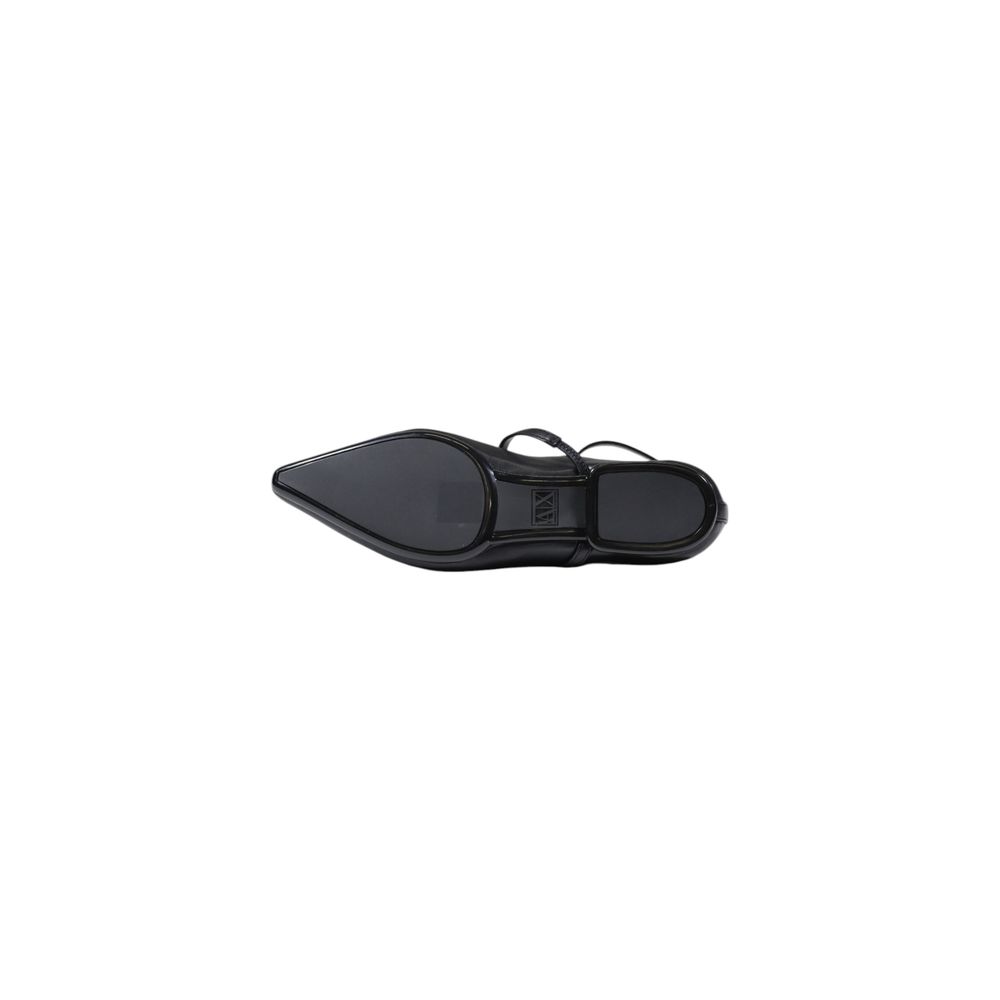 Armani Exchange Black Polyester Platform Pumps | Regal Royce