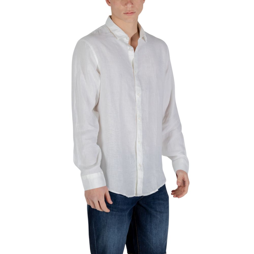 Armani Exchange White Linen Dress Shirt | Regal Royce