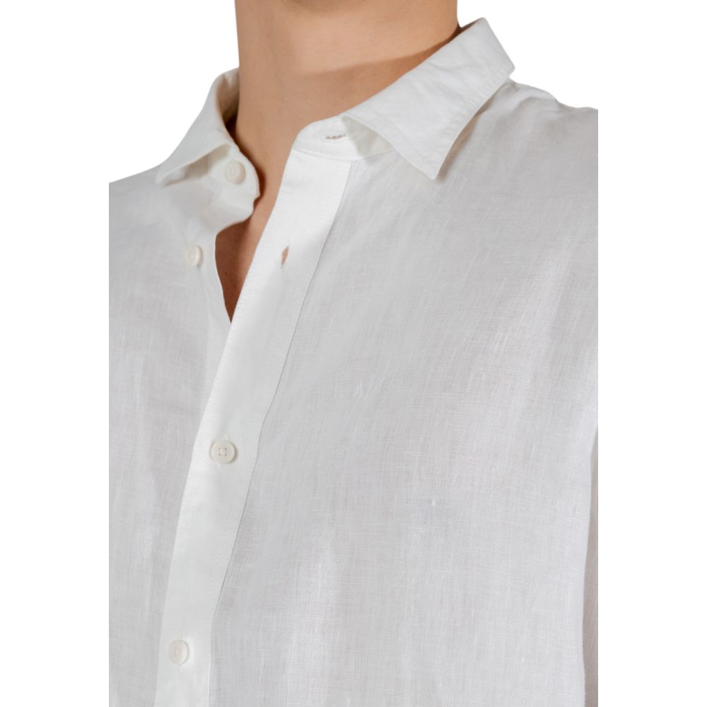 Armani Exchange White Linen Dress Shirt | Regal Royce
