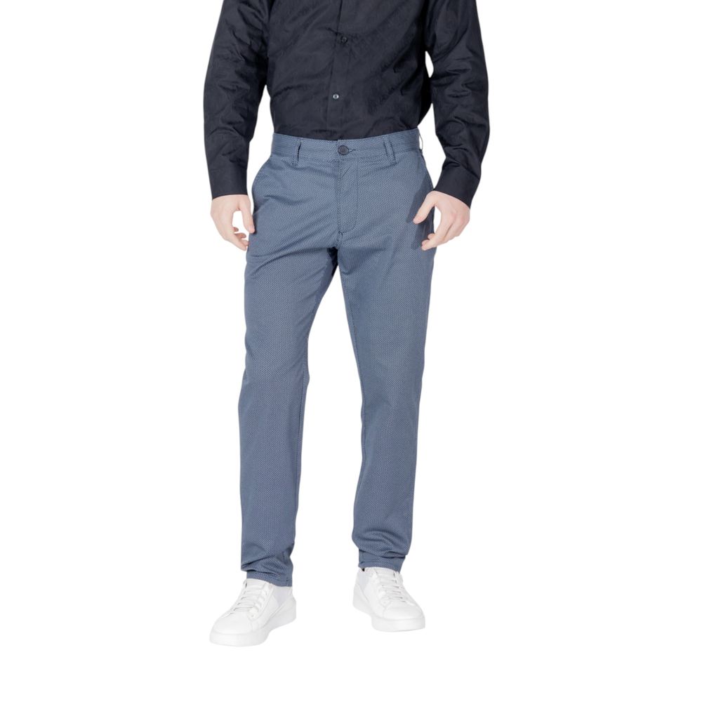 Armani Exchange Blue Cotton Skinny Pants | Regal Royce