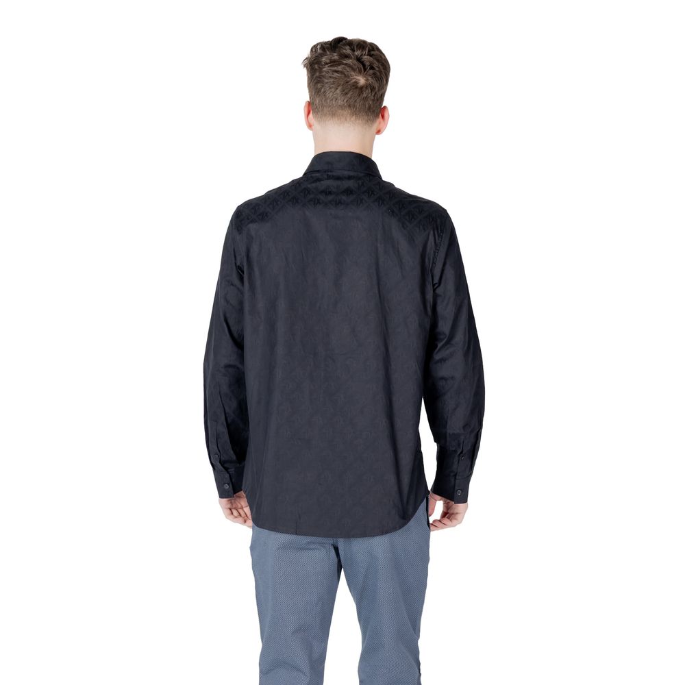 Armani Exchange Blue Cotton Shirt | Regal Royce