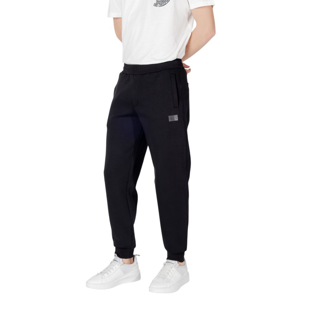Armani Exchange Black Cotton Joggers (Workout Pants) | Regal Royce