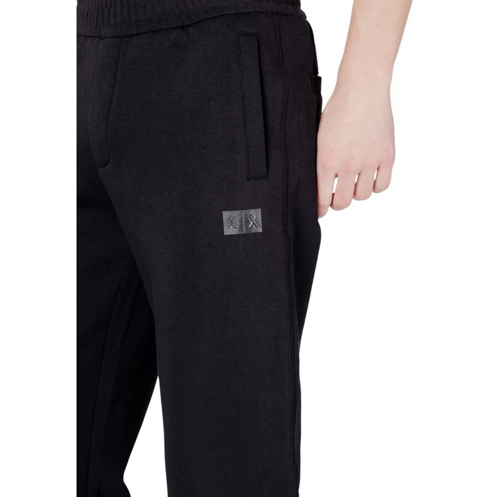 Armani Exchange Black Cotton Joggers (Workout Pants) | Regal Royce