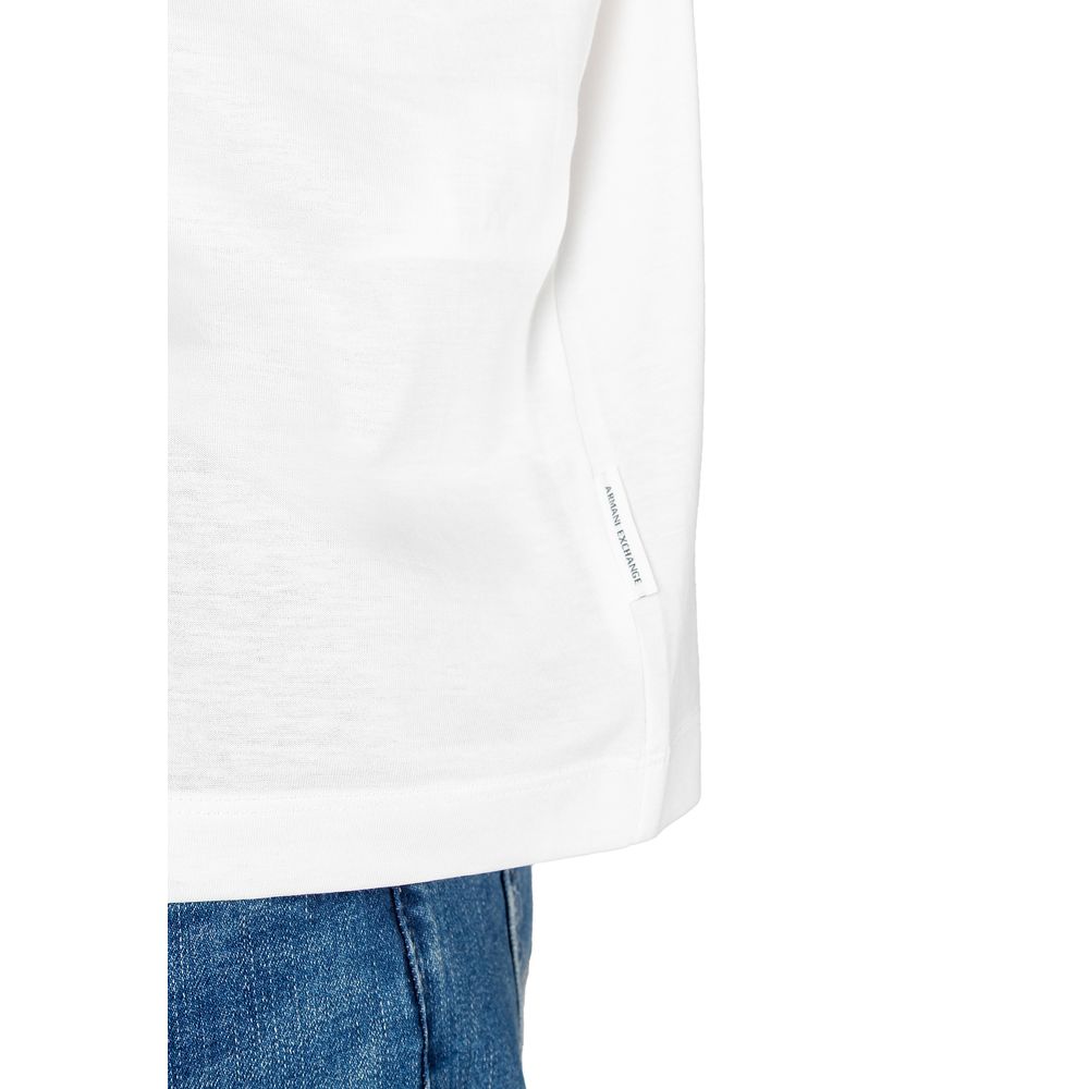 Armani Exchange White Cotton Polo Shirt | Regal Royce