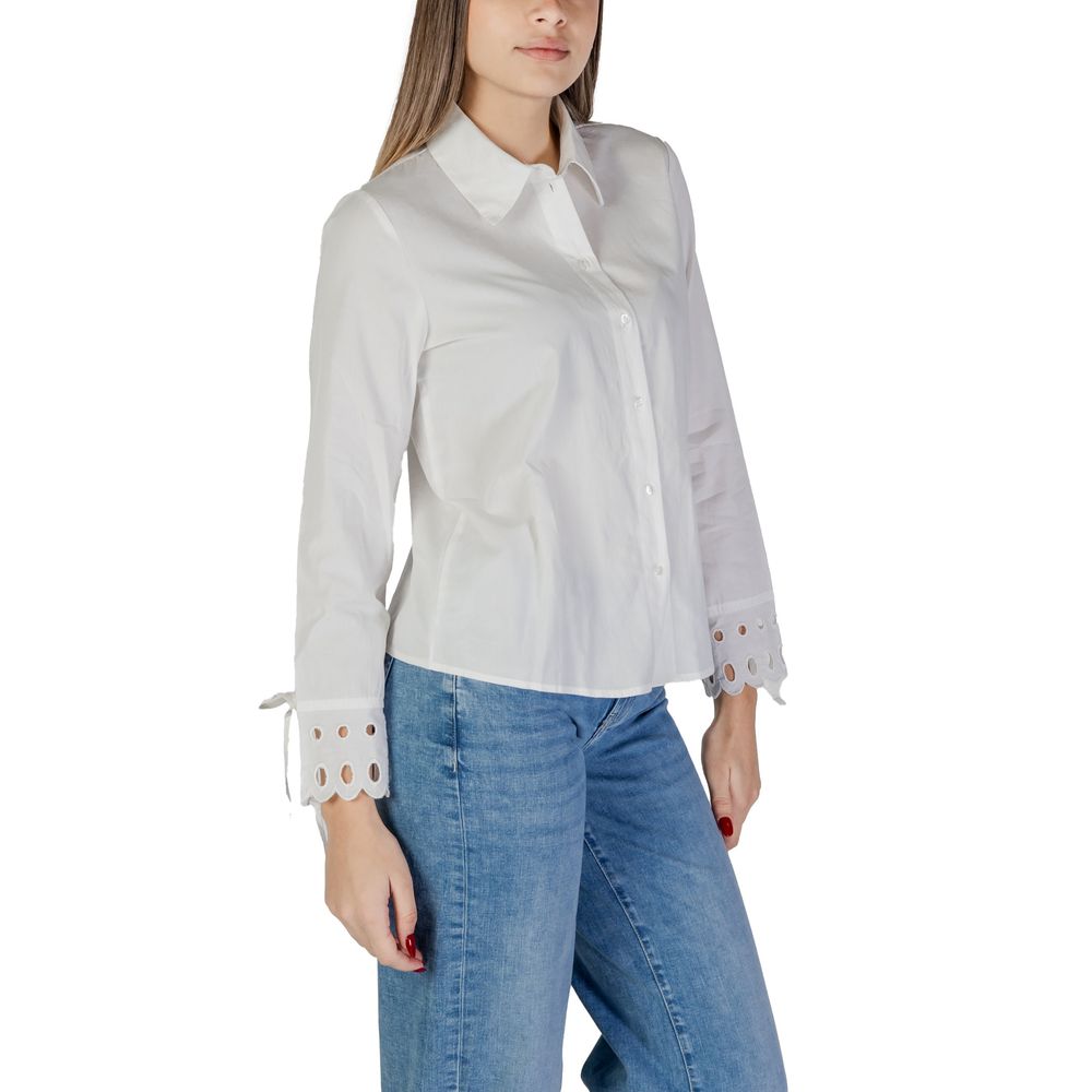 Jacqueline De Yong White Cotton Blouse | Regal Royce