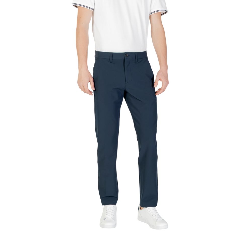 Hugo Boss Blue Polyester Skinny Pants | Regal Royce