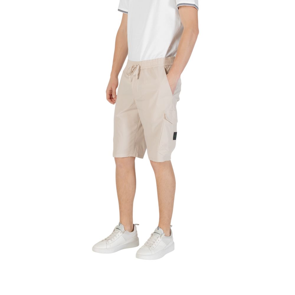 Hugo Boss Beige Polyester Bermuda Shorts | Regal Royce