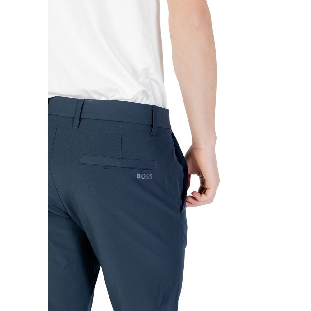 Hugo Boss Blue Polyester Skinny Pants | Regal Royce