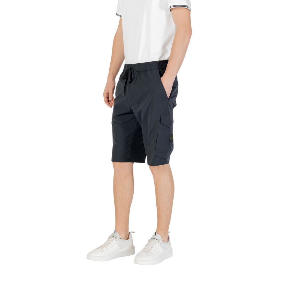 Hugo Boss Blue Polyester Bermuda Shorts | Regal Royce