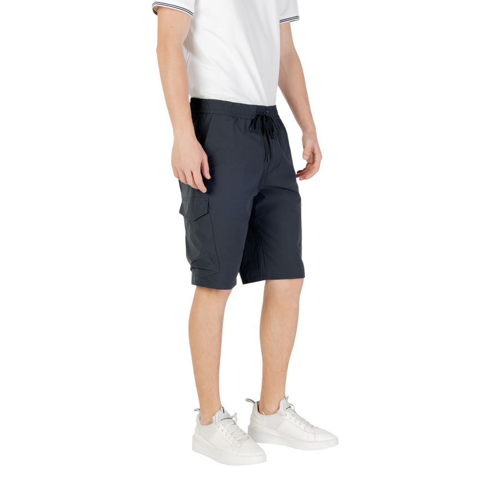 Hugo Boss Blue Polyester Bermuda Shorts | Regal Royce