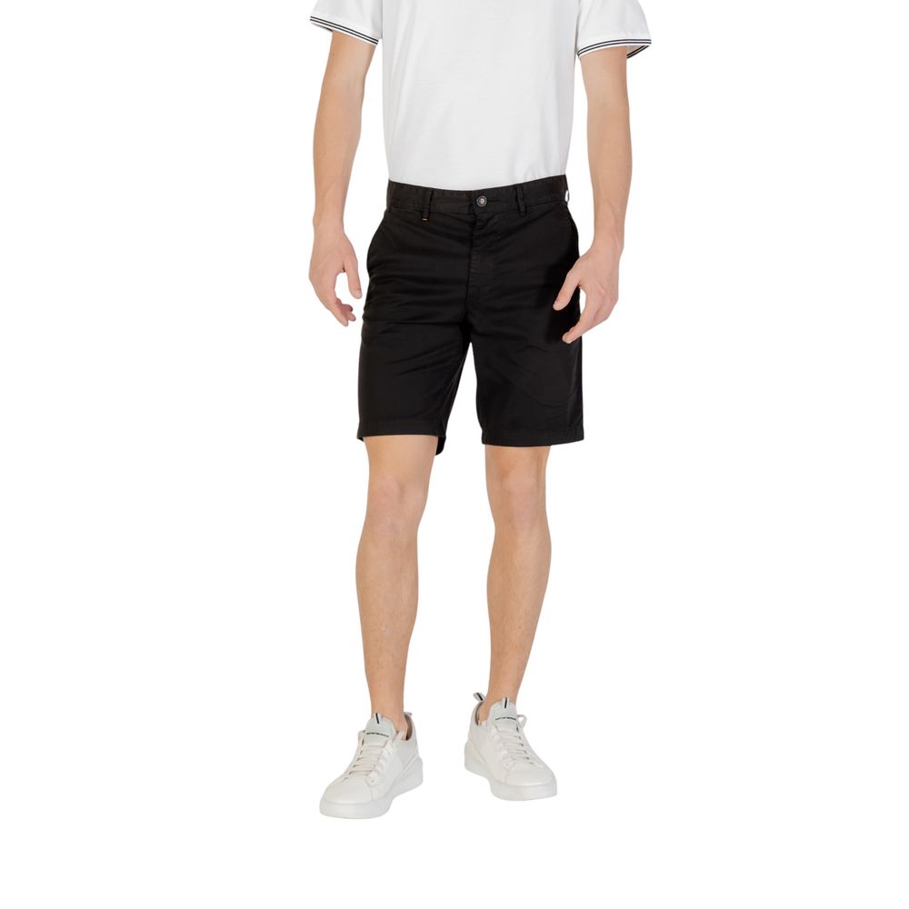 Hugo Boss Black Cotton Bermuda Shorts | Regal Royce