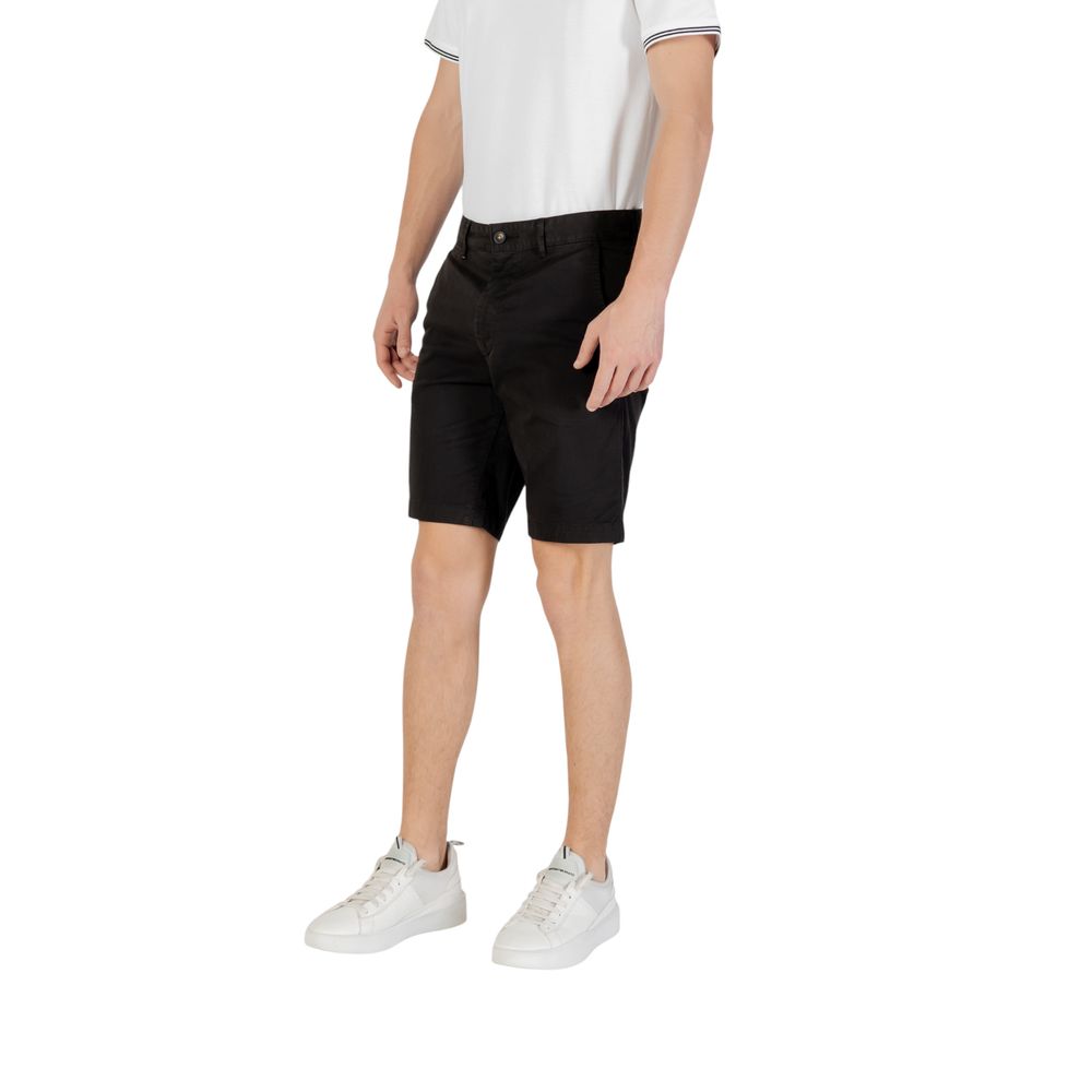 Hugo Boss Black Cotton Bermuda Shorts | Regal Royce