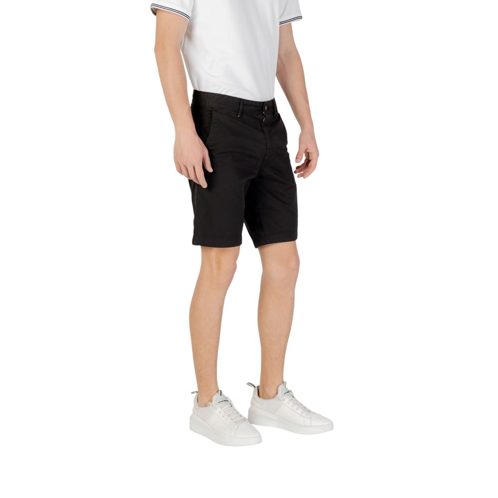 Hugo Boss Black Cotton Bermuda Shorts | Regal Royce