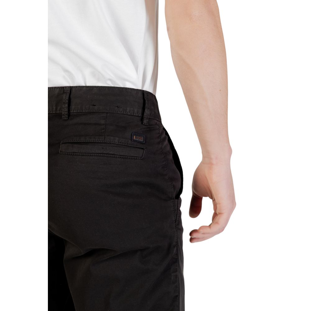 Hugo Boss Black Cotton Bermuda Shorts | Regal Royce