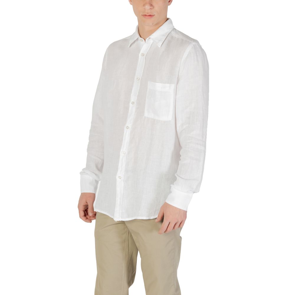 Hugo Boss White Linen Dress Shirt | Regal Royce