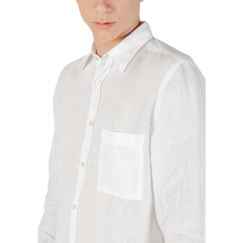 Hugo Boss White Linen Dress Shirt | Regal Royce