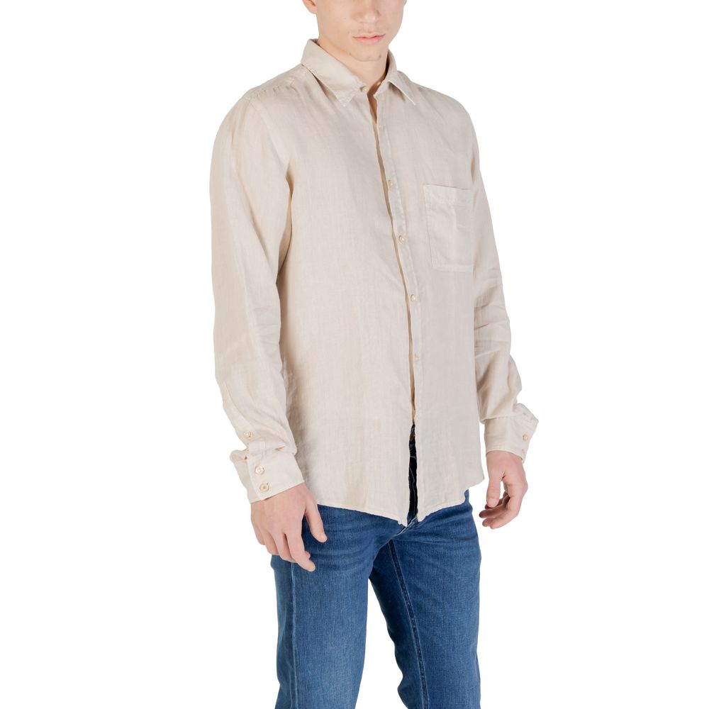 Hugo Boss Beige Linen Shirt | Regal Royce
