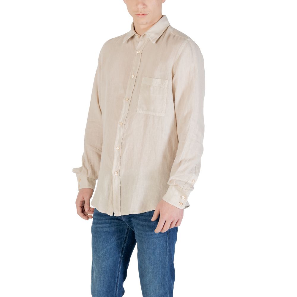 Hugo Boss Beige Linen Shirt | Regal Royce