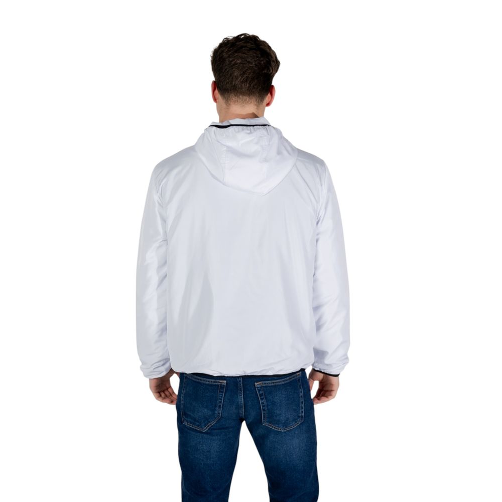 EA7 Emporio Armani White Polyester Shell Jacket | Regal Royce