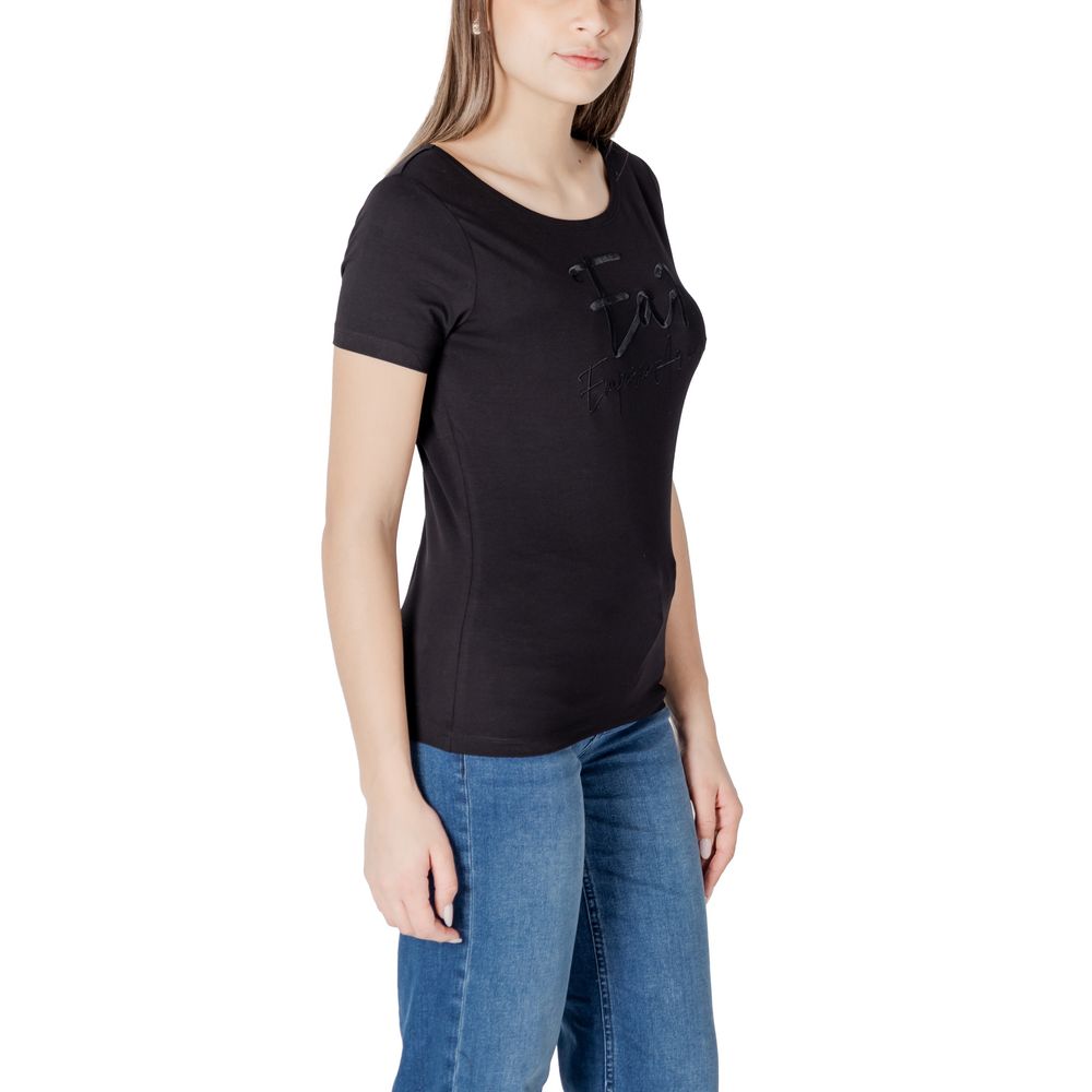 EA7 Emporio Armani Black Cotton T-Shirt | Regal Royce