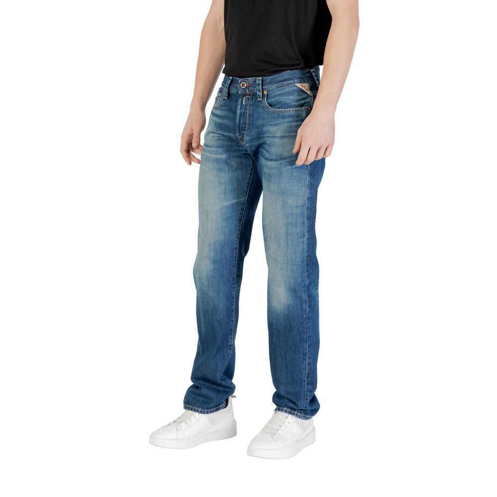 Replay Blue Cotton Relaxed Fit Jeans | Regal Royce