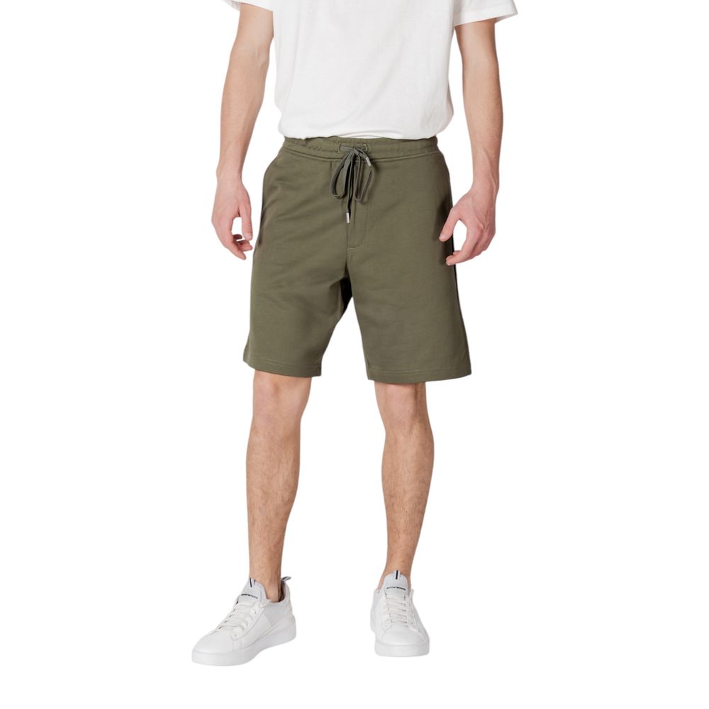 Replay Green Cotton Bermuda Shorts | Regal Royce