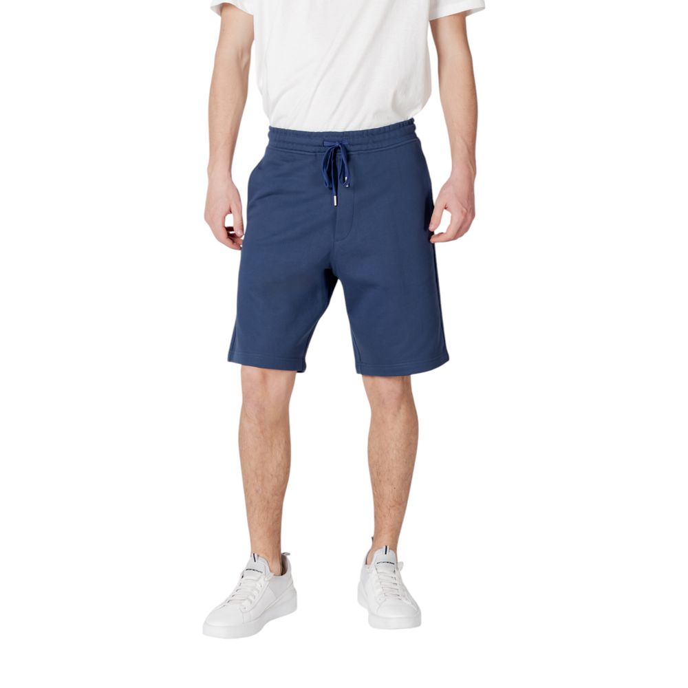 Replay Blue Cotton Bermuda Shorts | Regal Royce