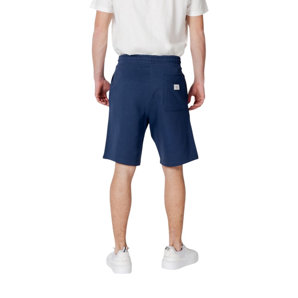 Replay Blue Cotton Bermuda Shorts | Regal Royce