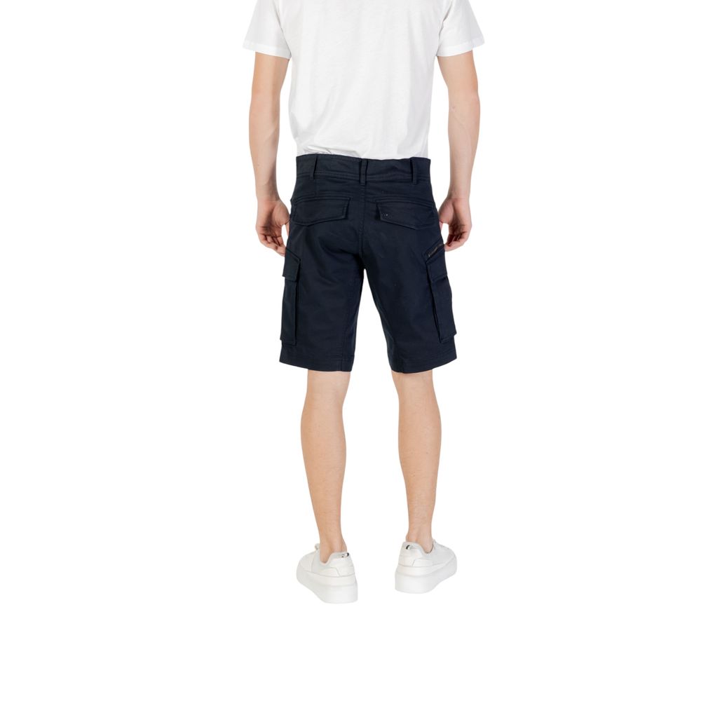 Replay Blue Cotton Bermuda Shorts | Regal Royce
