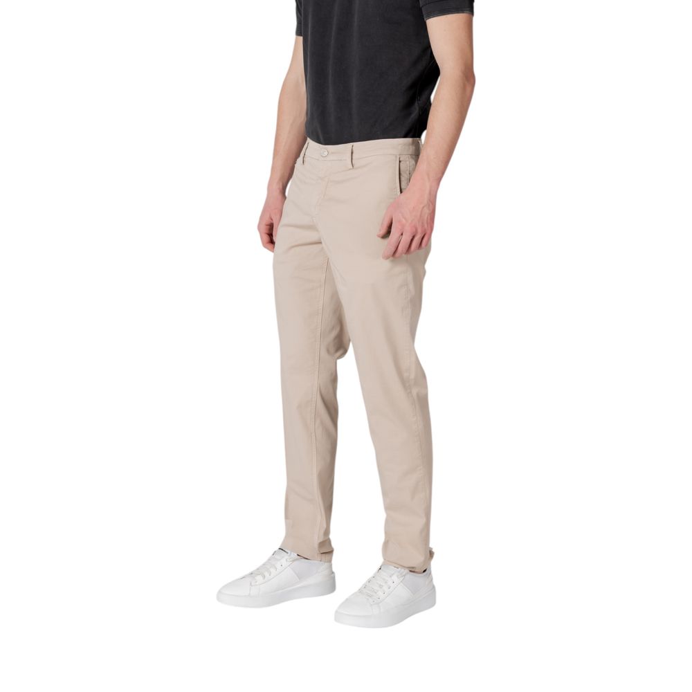Replay Beige Cotton Casual Pants | Regal Royce