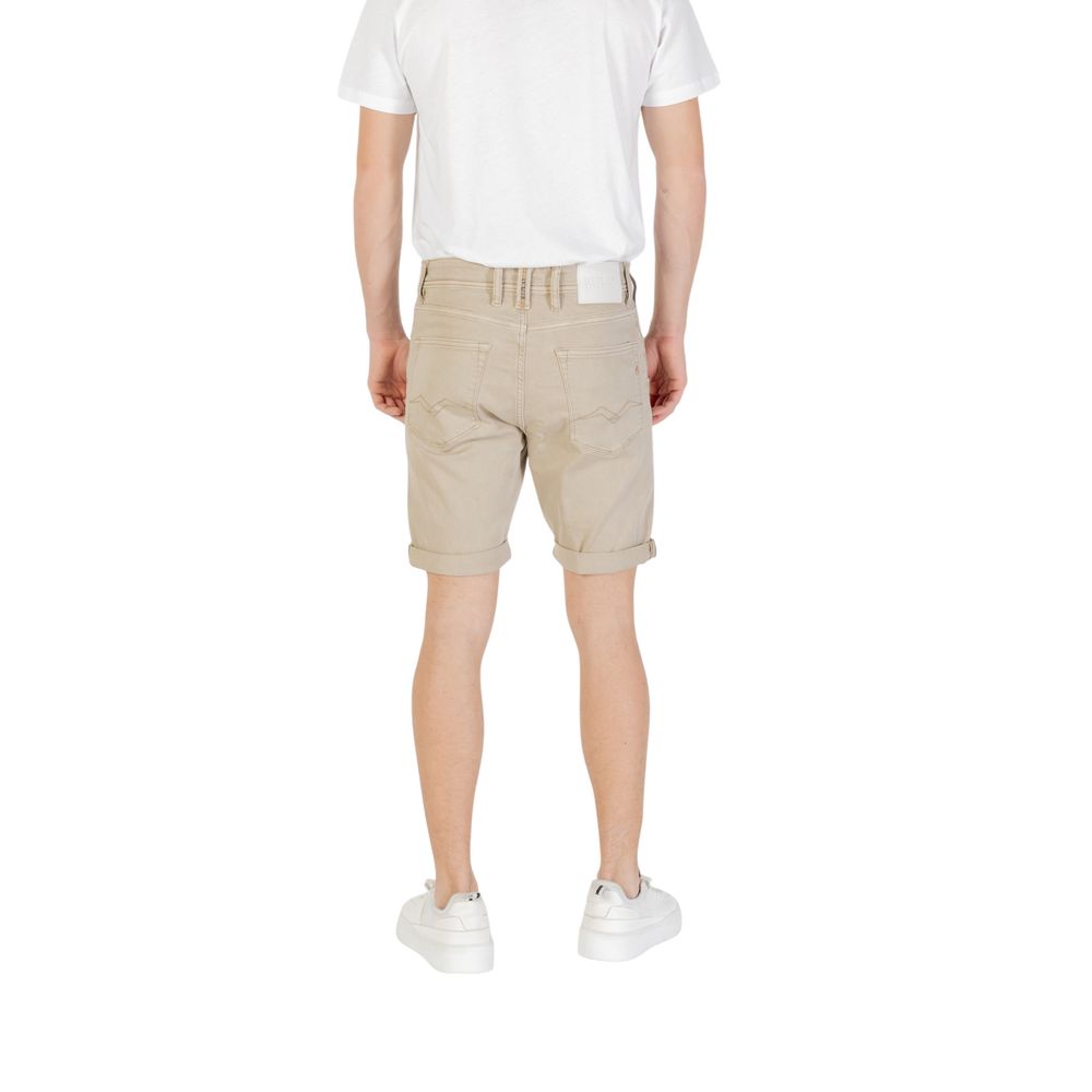 Replay Green Cotton Bermuda Shorts | Regal Royce