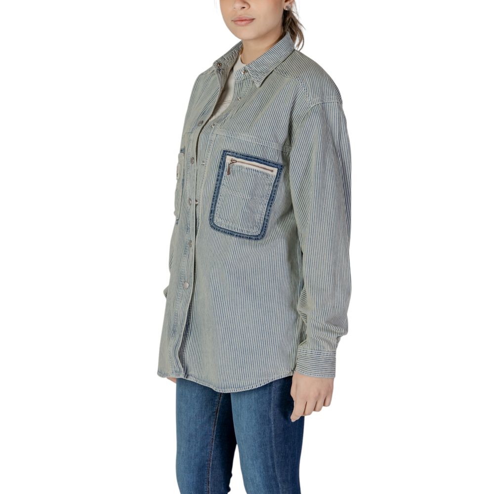 Replay Blue Cotton Blouse | Regal Royce