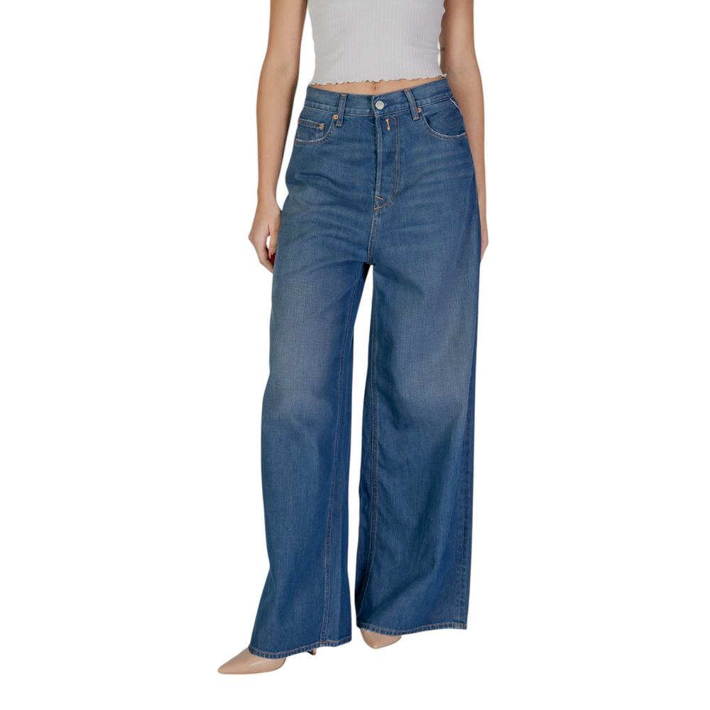 Replay Blue Cotton Bootcut Jeans | Regal Royce