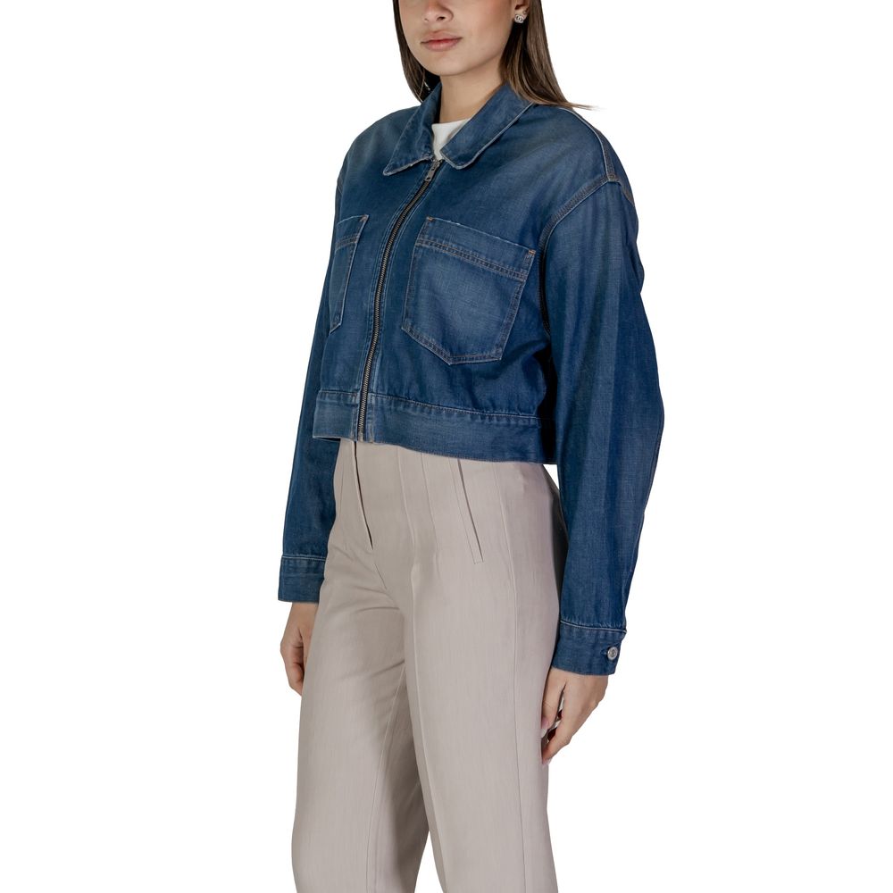 Replay Blue Cotton Denim Jacket | Regal Royce
