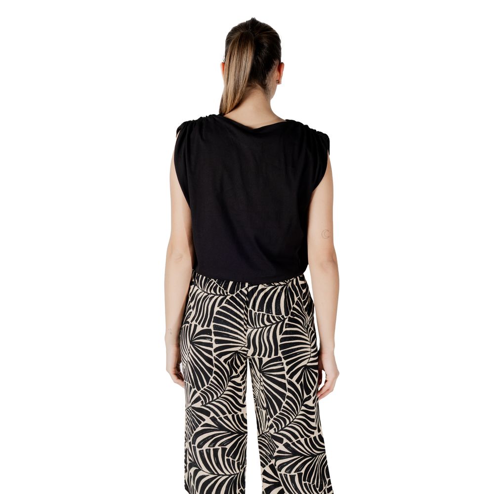 Jacqueline De Yong Black Cotton Top | Regal Royce